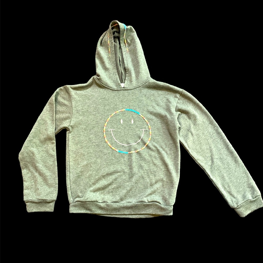 Tweenstyle embroidered smiley face hoodie sweatshirt! 😃 😀 😊 😎 size 14